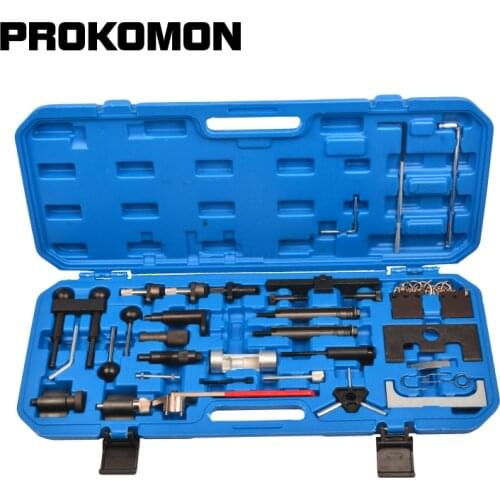 34Pcs Professional For VW Audi VAG Master Engine Timing Tool Set Kit Petrol Diesel Auto