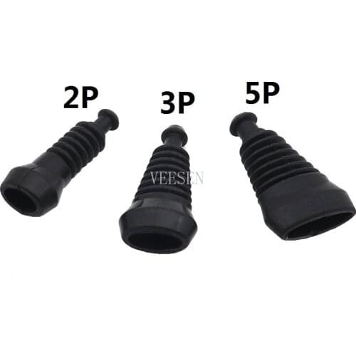 5sets 2pin 3pin 5pin Waterproof Superseal Connector Black Rubber Boot Cover Cap for Tyco AMP 1.5 Series Connectors