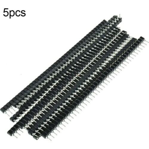 5Pcs 2.54mm Pitch Single Row 40 Pin Female Header Strip Connector Socket for PCB Female Insert Home Improvement
