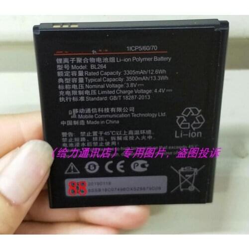 BL264 Battery For Lenovo Vibe C2 Power For Lenovo Vibe C2 Power BL264 Batteries Bateria with phone stander