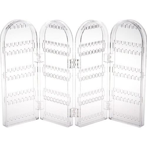 Acrylic Clear Jewelry Earrings Ear Stud 240 Hole Showcase Display Holder Stand