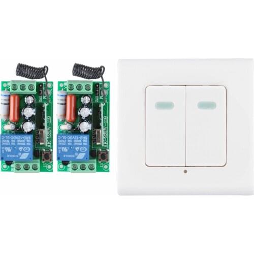 Digital Remote Control Switch AC220V 2 Receiver Wall Transmitter Wireless Power Switch 315MHZ Radio Controlled Switch Relay