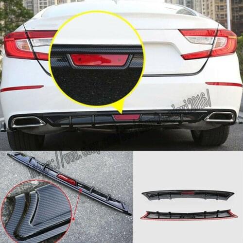 For Honda Accord 10th 2018-2019 carbon fiber Rear Bumper Diffuser Lip Spoiler Wing