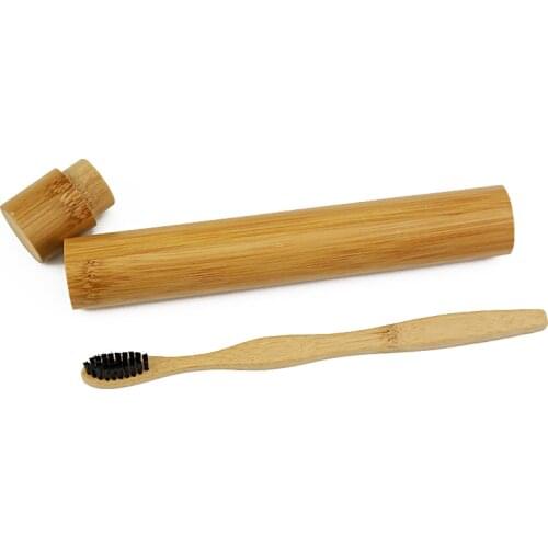 Bamboo Convenient Toothbrush box bamboo Toothbrush Excellent Portable Travel bamboo Toothbrush Holder Case Box bamboo Tube