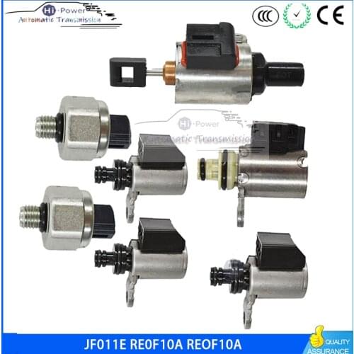 JF011E RE0F10A REOF10A CVT Transmission kit Solenoids 4+2 Switches+1 stepper motor for Jeep Patriot Mitsu lancer Renault nissan