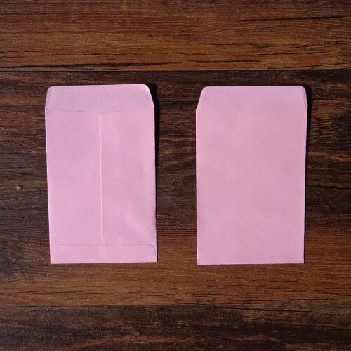 20pcs Light Pink Blank Envelope Stationery Gift Card Envelopes Post Card Photo Letter Storage Party Favor Paper Bag 10x7cm+1.5cm