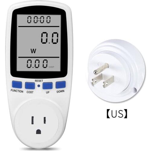 Energy Monitor US Plug Mobile Ammeter Energy Monitor Intelligent Socket Type Energy Measurement Electric Energy Detector