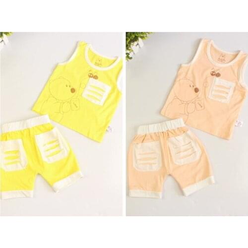 New Arrival Baby Summer Clothing Sets Baby Boys Girls Fashion Cotton Sets Character-pattern Clothing