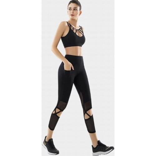 New 2 Piece Yoga Set Sport Wear Women Sports Suit Fitness Gym Clothing Seamless Sports Bra Leggings Workout Running Tracksuits