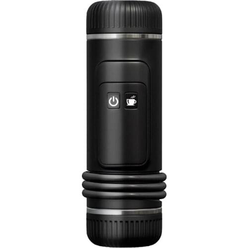 Portable Coffee Machine for Cars DC12V Espresso Machine Coffee Powder for Outdoor Travel Black