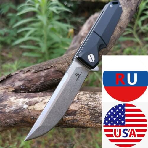 Folding Pocket Knife Combat Tactical Knives D2 Blade G10 Handle Ball Bearing Good Hunting Camping Survival Outdoor EverydayCarry