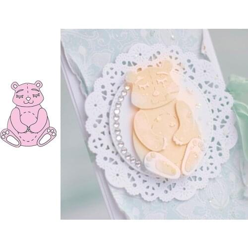 Sleeping Bear Metal Cutting Dies Stencils for Scrapbooking Embossing Die Paper Cards Making New 2019
