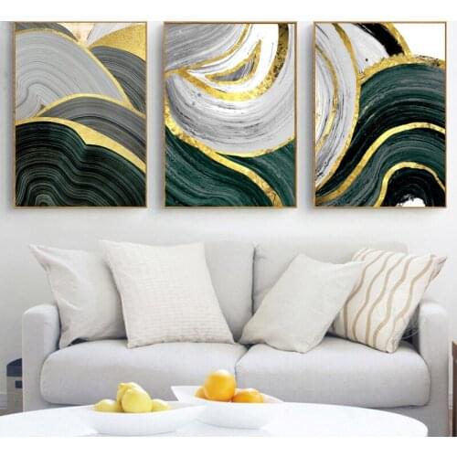 Light Luxury Style Abstract Poster Home Decoration Living Room Background Wall Porch Frameless Printing Hanging Painting Coree