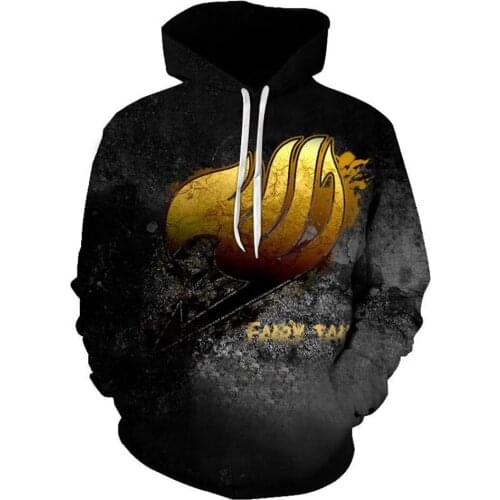 New 3D Printed FAIRY TAIL Men Women Autumn Winter Hoodie Fashion Casual Mens Clothing Brand Hoodies Funny Streetwear Sweatshirt