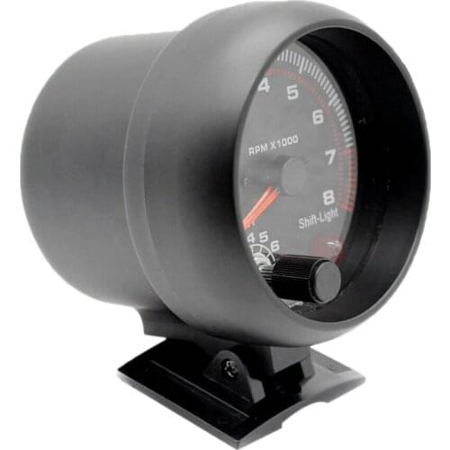 Universal Tachometer Gauge 3.75 Inch 12V LED Shift Light Auto Gasoline Car