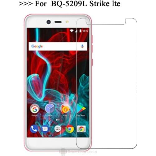 Tempered Glass For BQ BQ-5209L Strike lte Smartphone Explosion-proof 9H Protective Film cover Protector