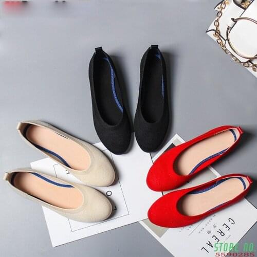 Womens flat Shoes Zapatos De Mujer Autumn Round Shoes Loafers Casual Asakuchi Maternity Shoes Ladies Ballet Shoes Boat Shoes