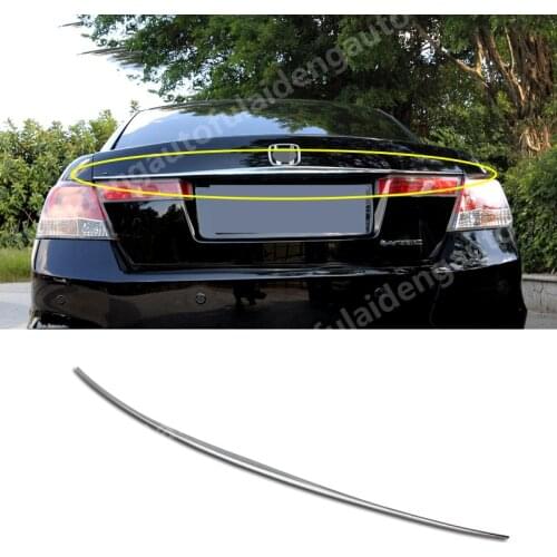 1pcs For Honda Accord 8th 2008-2013 Sedan 4DR ABS Chrome Rear Trunk Lid Cover Molding Trim Car Styling Accessories