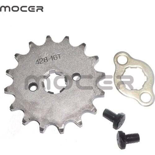 16 Teeth 428 Drive Chain Front Sprocket Cog For Pit Trail Dirt Bike ATV Quad Buggy