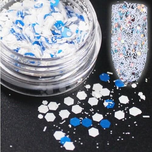 2018 New Snowflake Glitter Nail Art Dust Tool Kit Acrylic Gem Polish Nail Tools 3D Nail Art Decorations Nail Glitter Powder