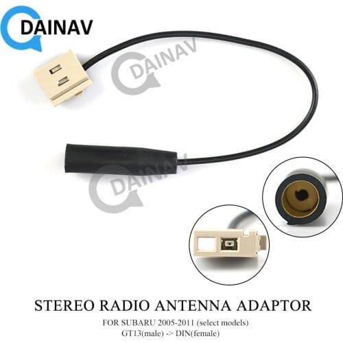 13-104 Car Stereo Radio Antenna Adaptor for SUBARU 2005-2011 (select models) GT13(male) -> DIN(female)