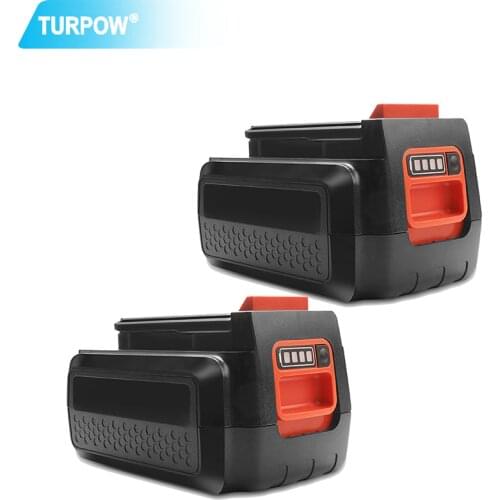 Turpow 3.0Ah 36V 40V LBX36 Rechargeable Battery For Black&Decker LBXR36 BXR36 LST136 LST420 LST220 LST300 MTC220 MST1024 Battery