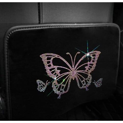 Automobile Accessories Backseat Child Kick Guard Protects Crystal Car Seat back Protective Bling Rhinestone Scratch-resistant