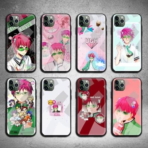 The Disastrous Life of Saiki Kusuo Phone Case Tempered Glass For iPhone 12 11 Pro Max Mini XR XS MAX 8 X 7 6S Plus SE 2020 cover