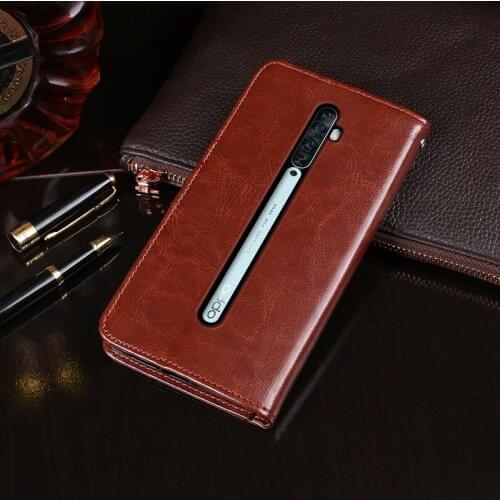 For Oppo Reno2 Z 2Z Case Magnetic Flip Crazy Horse Pattern Leather Case For Oppo Reno2 F 2F Case Wallet Phone Cover