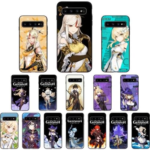 FHNBLJ anime Genshin Impact Phone Case for Samsung Galaxy S6 S6edge Plus S7 S7edge S8 S9 S10 Plus S20