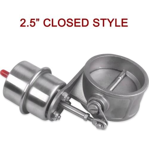 2.5'' 63mm Exhaust Control Valve Vacuum Actuator Open Style Cutout Downpipe