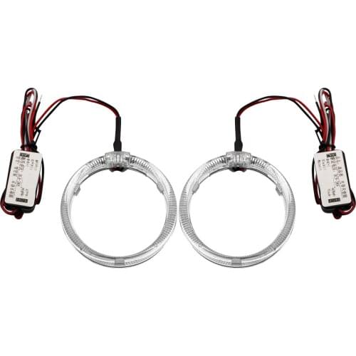 Safego 2.5 inch Angel Eyes Rings for Car Projector Lens Kit H1 H7 H4 HID Bixenon Halogen Headlight Not Include Lens and Bulbs
