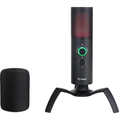 Rapoo VS500 omnidirectional dual-heart microphone conference anchor online class USB live game