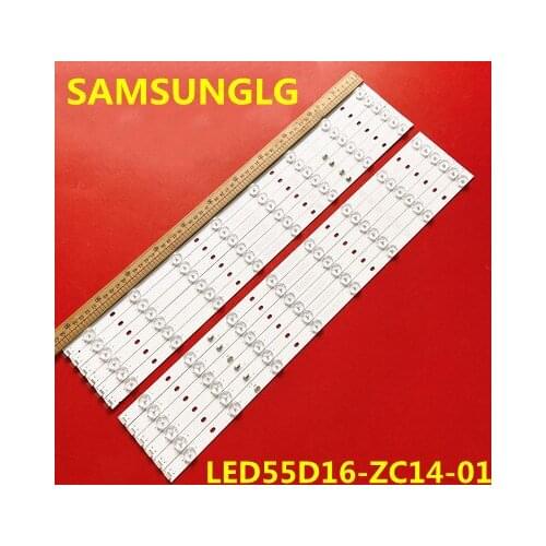 12 Piece TV Lamp LED Backlight Strips For Haier LD55U3300 LED55D16-ZC14-01 LE55MNF5 LSC550HJ03