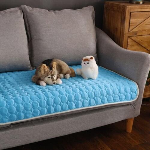 Summer Cooling Mats Blanket Ice Pet Dog Bed Sofa Mats For Dogs Cats Sofa Portable Tour Camping Yoga Sleeping Pet Accessories