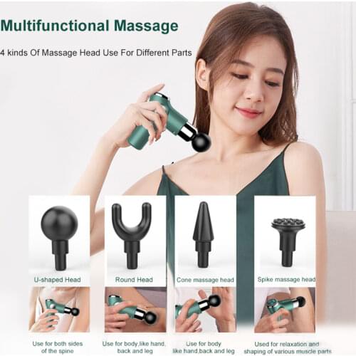 Mini Fascia Gun Fitness Muscle Impact Relaxation Mini Massager LCD Display Portable Smart Fascia Gun Massage Gun Vibrator