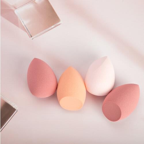 4pc New Beauty Egg Set Gourd Water Drop Puff Makeup Puff Set Colorful Cushion Cosmestic Sponge Egg Tool Wet and Dry Use Makeup