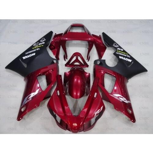 Abs Fairing for YAMAHA YZFR1 99 YZF1000 R1 Fairing Kits 99 YZF1000 R1 Fairings 1998 - 1999 Black Red