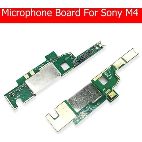 Genuine RF Antenna & Microphone Board For Sony Xperia M4 Aqua E2353 E2333 Mic PCB Flex Cable Replacement Repair good tested
