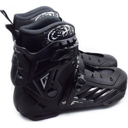 Skates boot Kids Adult Inline Skates Patines Upper Boots Removable Inner Boot Sock Sleeve Buckle Roller white blue gold 35-44