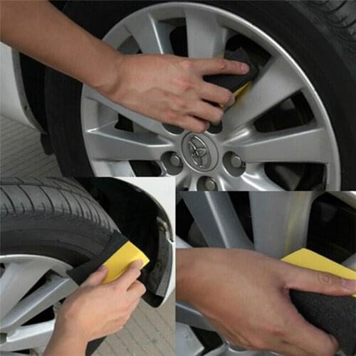 Car Wheels Brush Multifunctional Tire Hub Waxing Sponge Cleaner Interior Cleaning Tools Polishing Brush Auto Accessories