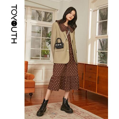 Женские классические пиджаки Toyouth China At AliExpress