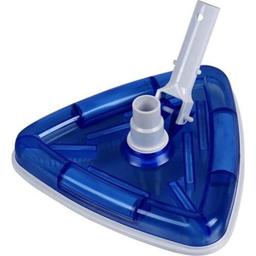 Pool Supply Weighted Transparent Triangular Pool Vacuum Head with Swivel Hose Connection Removes Debris Clean Corners JS22