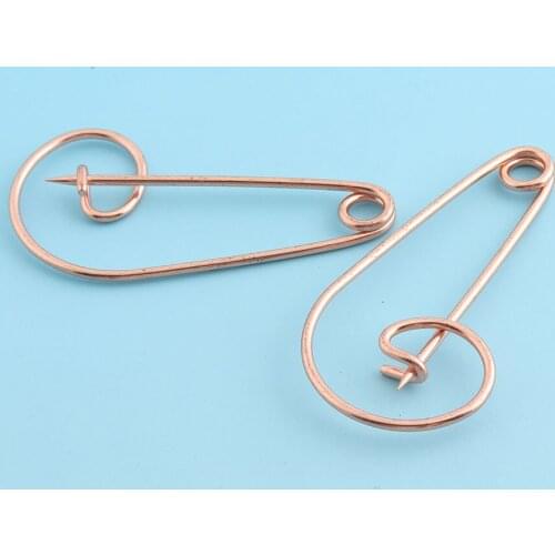 15pcs 55mm Rose gold Safety Pins Knitting Pins shawl Pins Scarf pins Brooch Pins DIY Pins for Garment
