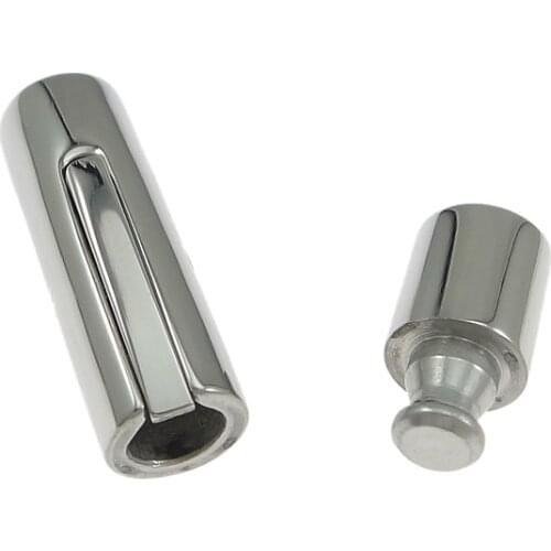 30pcs Factory Price Jewelry Making DIY Finding Stainless Steel Snap Bayonet Clasp For Leather Cord Bracelet Finding Steel Clasps