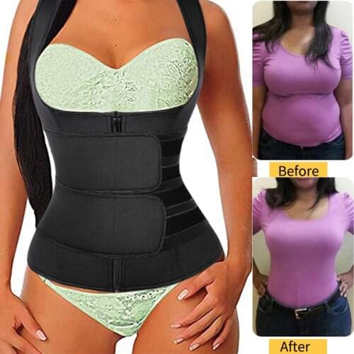 Women Corset for Slimming Waist Trainer Body Shaper Faja Shapewear Tank Tops Modeling Strap Sauna Sweat Belt for Fat Burning