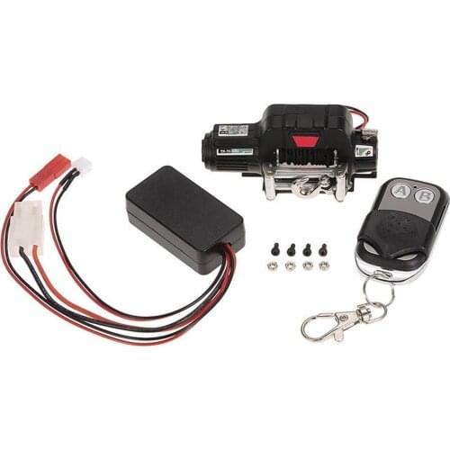 9.5CTI RC Car Winch Wireless Remote Controller Receiver Metal Automatic Double Motor Simulated Winch for 1/10 Traxxas HSP Tools