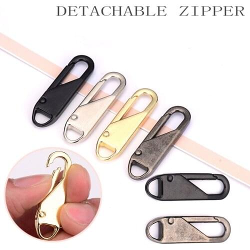 10Pcs Metal Zipper Repair Kit Universal Instant Zipper Repair Replacement Zipper Slider Pull Tab DIY Craft Sewing Kits