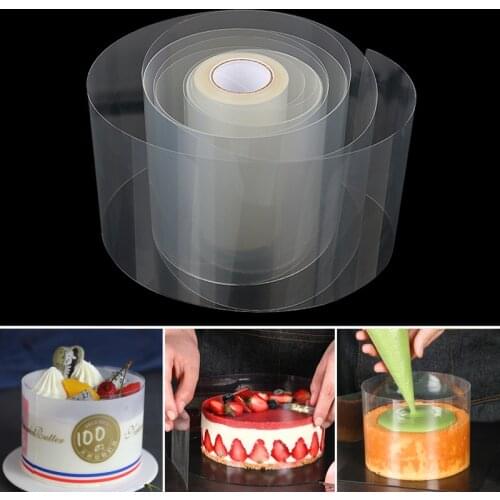 8/10 Cm Dessert Mousse Collar Wrapping Tape Transparent Cake Mold Surrounding EdgeBaking Roll Packaging DIY Decorating Tools