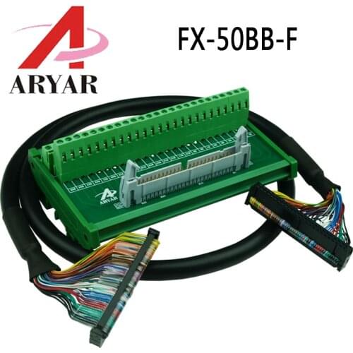 FX-50BB IDC50 to terminal block breakout board idc 50 connector PLC relay adapter IDC50 breakout board IDC40 data cable